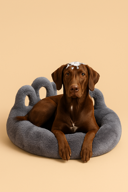 Cute Bear Paw Dog Bed – Plush Pet Furniture for Small & Medium Dogs and Indoor Cats