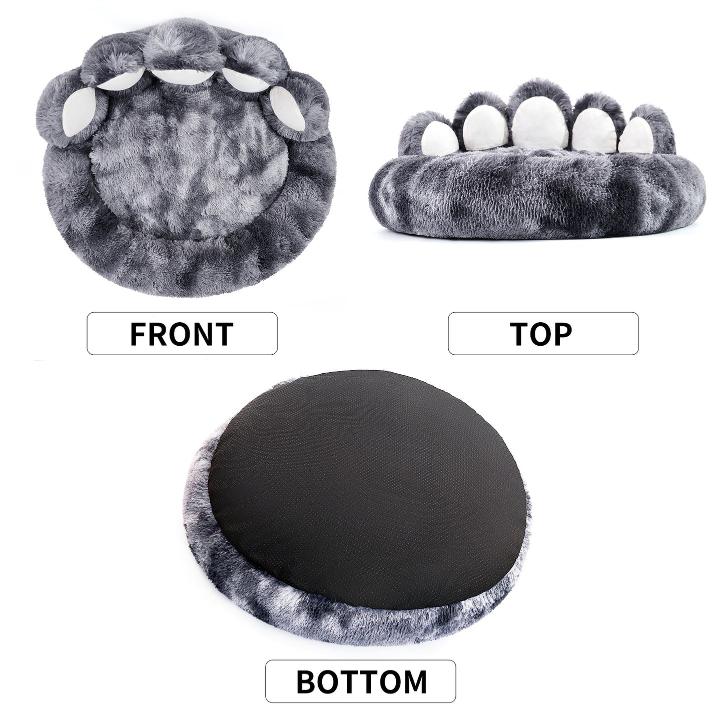 Cute Bear Paw Dog Bed – Plush Pet Furniture for Small & Medium Dogs and Indoor Cats